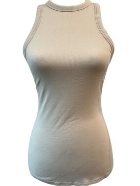 Lululemon Athletica Ribbed Tan Tank Top